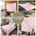 thumbnail image 6 of Coral Pink Large Tapestry for Bedroom Wall Hanging Tapestry, Coastal White Ocean Marine Nautical Beach Ceiling Backdrop Tapestries Poster Blanket Wall Decor for Teens Room Living Room Dorm 86" x 104", 6 of 8
