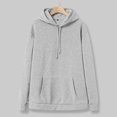 thumbnail image 2 of Akiihool Sweatshirt Men Men's Basic Hoodie Letter Print Long Sleeve Pullover Casual Tops (Light Gray,XXXXL), 2 of 8