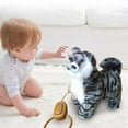 thumbnail image 4 of Lifelike Kitten Toys Simulation Walk Lovely Move for Birthday Girls Children Grey, 4 of 8