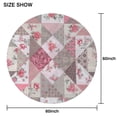 thumbnail image 6 of Pioneer Flower Floral Print Pattern Round Tablecloth 60"x60",Wrinkle Wipeable Table Cloth for Kitchen Dining Room Picnic Patio Party, 6 of 6