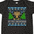 thumbnail image 4 of Inktastic My 1st Chrismukkah Sweater Style with Menorah and Trees Boys or Girls Baby Bodysuit, 4 of 5