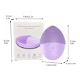 thumbnail image 2 of Sonic Facial Cleansing Brush Made with Ultra Hygienic Soft Silicone Waterproof Sonic Vibrating Face Brush for Deep Cleansing Gentle Exfoliating and Massaging, 2 of 9