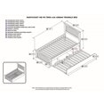 thumbnail image 4 of Atlantic Furniture Nantucket Twin Trundle Platform Bed in Caramel, 4 of 4
