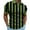 Green, variant on Kilaqueen Golf Shirts for Men Mpisture Wicking Quick Dry Short Sleeve Button Collared Tees Fashion Striped Summer Beach Fitness Gym Shirts