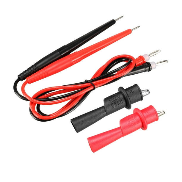 Banana Plug Digital Multimeter 10A Probe Test Leads Cable 4in 1 Set