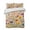 Blue Yellow Wheat, variant on Quilts Twin Size, Vintage Spring Floral Soft Comforter Bedding Set for Bed, Summer Botanical Pastoral Flowers Lightweight Quilted Bedspread with Pillow Cover(2 Pieces) for All Season, 68x86 Inch
