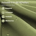 thumbnail image 5 of Pakunoda 8Pcs Cushion Covers for Outdoor Furniture, Waterproof Patio Cushion Covers Replacement Slipcovers with Zipper, Washable Reusable Outdoor Cushion Covers Light Green, Covers Only, 5 of 7