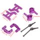 thumbnail image 5 of RC Cars Actualizaciones Parte Frente Swing ARM ST STIREDE KNUCKLE MODELO MODELO REMOTO CONTROL MONTANO DE CUCHO REEMPLAZO PARA TAMIYA CC01 PURPLE sidaley FN001278-04, 5 of 7