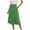 Green, variant on Women's High Elastic Waist Midi Skirt Casual Summer Trendy Flowy Ruffle Floral Print A line Skirts with Pockets Mint Green, XL