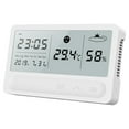 Usmixi Multifunctional Electronic Clock with LCD Large Screen Weather