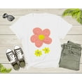 thumbnail image 3 of Pink and Yellow Flower Paint Art Colorful Natural Blossom T-Shirt Flower Lover Gift T Shirt for Men Women Kids Boys Girls Teens Tshirt, 3 of 8