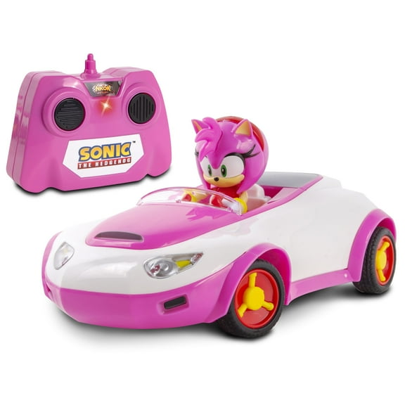 Team Sonic Racing RC: Amy Rose - NKOK (683), 1:28 Scale 2.4GHz RC Car, 6.5" Compact Design, Officially Licensed Sega Sonic The Hedgehog, Battery Powered, Transmit Up To 150', Ages 6 
