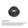 thumbnail image 5 of Uxcell 8 pack Flanged Sleeve Bearings Plastic Bushings 8mm Bore x 10mm OD x 7mm Length Black POM Bushings, 5 of 5