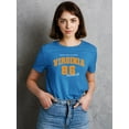 thumbnail image 2 of Virginia 86 Retro Sports T-Shirt Women -Image by Shutterstock, Female Large, 2 of 4