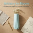 thumbnail image 3 of Unique Bargains Slim Bud Vase for Single Stem Blooms Decor Green 2.8"L x 2.8"W x 7.9"H, 3 of 7
