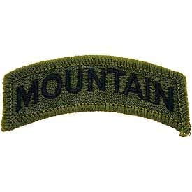 US ARMY, MOUNTAIN - Novelty Patches, High Quality Embroidered Sew On Patch - 2.5"