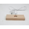 thumbnail image 2 of eletriace Wood Light Display Base (Rectangl-Multiple Colors Light), 2 of 5