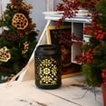 thumbnail image 5 of LumaBase Flame Effect Battery Operated Black Metal Lantern with Hanging Handle, 5 of 6