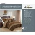 thumbnail image 5 of JCrown 6 Piece Bed in Bag Comforter Set -   Geometric or Striped Pattern in Southwest Colors - Ultra Soft All Season Bed Set for Your Bedroom (Ghayth, King), 5 of 7