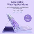 thumbnail image 4 of 7-Color Backlit Bluetooth Keyboard Folio with Pencil Holder for 11-inch iPad Air M2/M3/M4 (2024/2025/2026), iPad Air 4th & 5th Generation,Clove Purple, 4 of 8