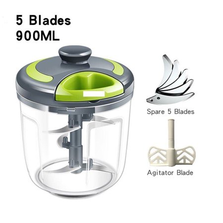

Manual Meat Grinder 500/900ML Hand Mixer Cut Fruit Vegetable Wist Shredder Household Hand Pulled Vegetable Cutter Home