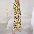 thumbnail image 2 of Bingfone Womens Pajama Sets Duck In Black Suit1 Print,Long Sleeve Loungewear Pajamas Set-, 2 of 8