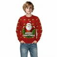thumbnail image 4 of Jamsmile Toddler Boys Hoodies Christmas Santa Claus Lined Pullovers Long Sleeve Crewneck Fall Warm Little Boys Sweatshirts, 4 of 4