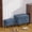 Blue, variant on PLAMLE Storage Ottoman with Adjustable Lid, Linen Footrest Stool with Hidden Storage, Wooden Leg Foot Stool for Living Room, Bedroom, Dorm