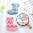 thumbnail image 2 of Jinsinto 2PCS Xmas Silicone Muffin Mold Set, Santa Claus Snowman Christmas Tree Bell Stocking, 2 of 5