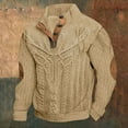 thumbnail image 1 of TINZ Chandail en Molleton à Col Montant Imprimé Numérique d'Hiver Mode Décontractée Rétro à Manches Longues Sans Capuche Chandail Col Rond pour Usage Quotidien Ensemble Chandail en Molleton Ours Pantalon et Chandail en Molleton pour Hommes, 1 of 3