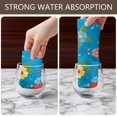 thumbnail image 4 of 2 Pcs Pioneer Flower Floral Print Pattern Kitchen Towels, Funny Microfiber Dish Towel Set, 18" X 26" Tea Towels, 4 of 6