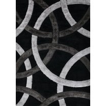 Chester Abstract Brown & Beige Area Rug  5'3" x 7'3"  (5' x 7')