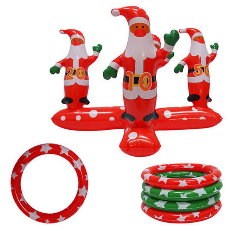 SHIYAO Christmas Tree Santa Ring Toss Christmas Party Games Toys