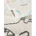 thumbnail image 6 of Unique Loom Whimsy Kids Collection Area Rug - Dino (2' 2" x 6' 1" Runner Ivory/Gray), 6 of 9