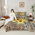 thumbnail image 5 of Homewish Abstract Cheetah Pattern Full Size Comforter Sets,Snake Print Bedding Comforter Set,Country Floral Sunflower Bedding Sets For Girl,Luxury Bedroom Decor,3-Piece, 5 of 9