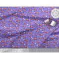 thumbnail image 2 of Soimoi Georgette Viscose Fabric Car & Owl Cartoon Print Sewing Fabric Yard 42 Inch Wide, 2 of 3