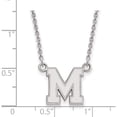 thumbnail image 2 of Sterling Silver S. Rh-P Logoart University Of Memphis Small Pendant With Necklace (18 X 13) Made In United States ss038ump-18, 2 of 5