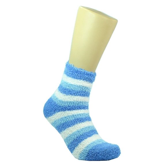 10 Pairs Women Soft Cozy Winter Warm Home Striped Slipper Socks Size 9-11