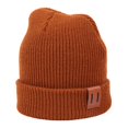 thumbnail image 1 of Winter Hat Children Adult Cap Thick Knitted Elastic Windproof Cozy Cold Resistant Solid Color Regular Fit Outdoor Beanie, 1 of 10