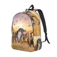 thumbnail image 2 of Daiia Vintage Wildlife Protection Vintage Canvas Backpack for Men and Women ,Hiking Backpack,Travel Laptop Bag for School,Large Capacity Backpack, 2 of 8