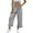 #137-Black, variant on Cutuoiiu Women Lightweight Comfortable Gingham Print Smocked High Waist Pants with Pockets Everyday Wear Wide Leg Trousers Gifts