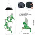 thumbnail image 2 of 1 Uds., colibrí LED para exteriores, carillón de viento LED colorido, luz Solar para paisaje, patio, jardín, luz LED de carillón de viento, 2 of 5