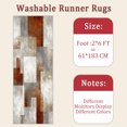 thumbnail image 6 of Hallway Runner Rug 2'x6' Washable Area Rugs Non Slip Laundry Rug Runner Floor Carpet Runners for Hallways Entryway Laundry Room Kitchen, 6 of 11
