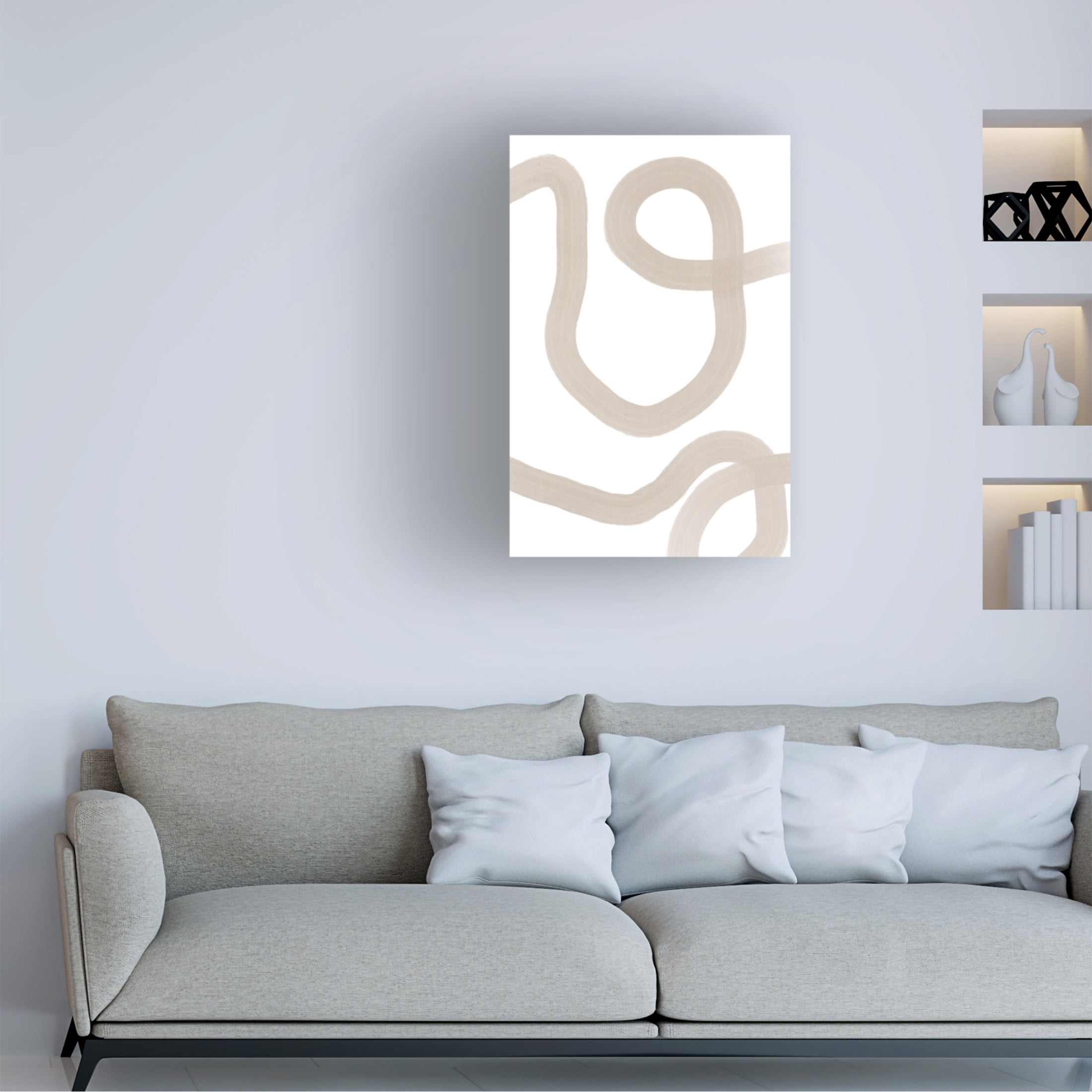 Trademark Fine Art uplusmestudio Single Line Canvas Wall Art