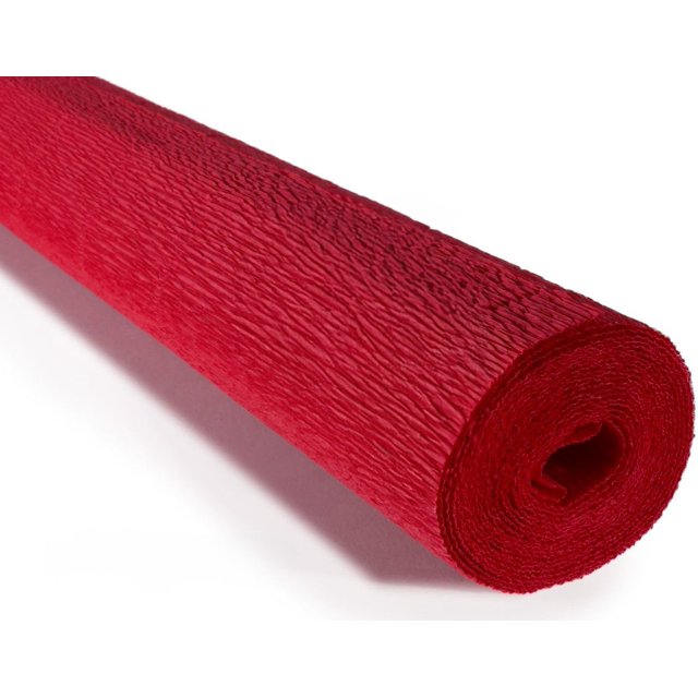 Premium Italian Crepe Paper Roll Heavy-Weight 140 gram(40+ Colors) (Scarlet Red(989))