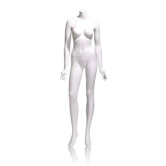 Mondo Mannequins' Eve Headless Female Mannequin in Matte White (Pose 4)
