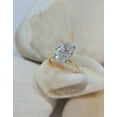 thumbnail image 4 of SOLITAIRE JEWELS 4.00Ct Oval Cut 2 Tone Hidden Halo Colorless Moissanite Engagement Ring Solid 14K Twon Tone Gold, 4 of 5