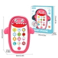 thumbnail image 1 of Pink Children'S Intelligent Early Education Learning Machine English Version - Pink Simulation Mobile Phone Toy, 1 of 1