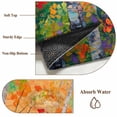 thumbnail image 6 of 6'x9' Area Rugs, Modern Oil Painting Indoor Outdoor Area Rug for Living Room Bedroom, Summer Tree Leaves Yellow Green Washable Bathroom Rugs Kitchen Floor Carpet Mats Home Decor Aesthetic, 6 of 8