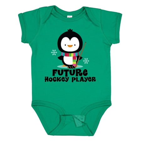 

Inktastic Future Hockey Player Penguin Gift Baby Boy or Baby Girl Bodysuit